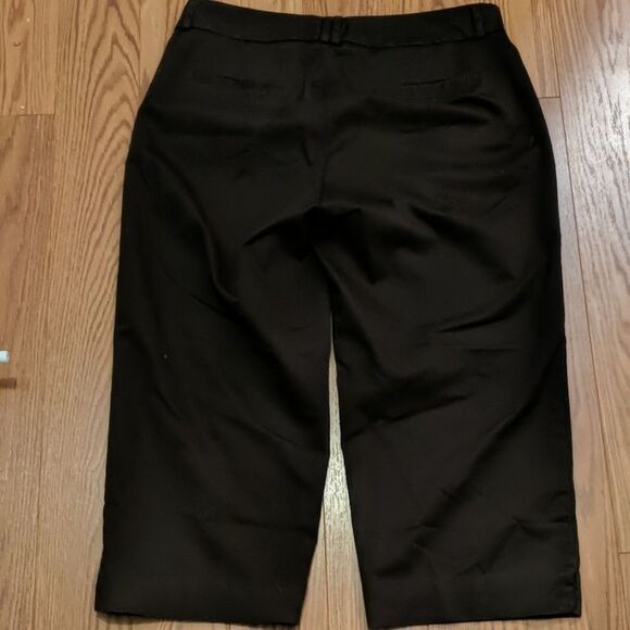 Dockers Brown mid rise curvy capris Sz 8 NWOT - Picture 3 of 5